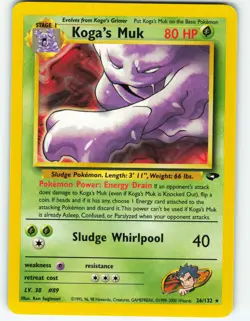 Koga's Muk - 26/132 Gym Challenge - Pokemon TCG - 2000 - Image 1