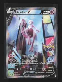 Pokemon Pokemon GO #072/078 Holo Ultra Rare Mewtwo V (Alternate Full Art) - Image 1