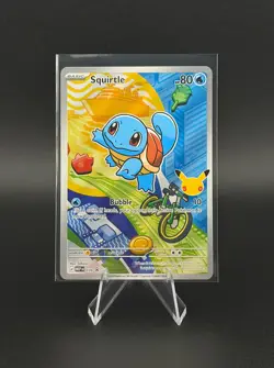 Squirtle MEP 039 First Partner Illustration Rare Black Star Promo Pokemon - Image 1