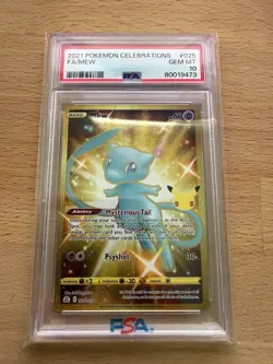 2021 Pokemon Celebrations Shiny Mew #025 FA/MEW PSA 10 - Image 1