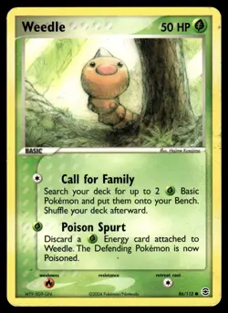 WEEDLE - 86/112 Common FireRed & LeafGreen Pokemon MP - Image 1
