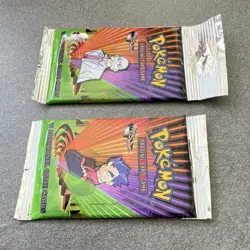 2 WOTC Pokemon Gym Challenge Booster Packs Koga & Blaine Art Sealed - Image 3