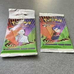 2 WOTC Pokemon Gym Challenge Booster Packs Koga & Blaine Art Sealed - Image 4