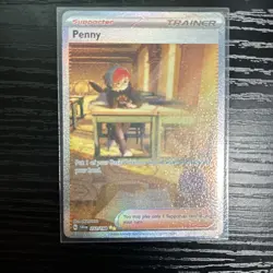 Pokemon TCG Penny Scarlet & Violet Base Set 252/198 Holo Special Illustration NM - Image 1