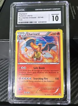 2012 Boundaries Crossed #20 Charizard Holo CGC 10 GEM MINT! 💎🔥 - Image 1