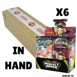Pokemon TCG Perfect Order Booster Box Factory Sealed Case of 6 Boxes - IN HAND - Image 2