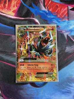 M Houndoom EX 22/162 Ultra Rare Pokemon XY BREAKthrough NM - Image 1