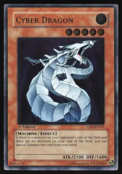 Cyber Dragon - CRV-EN015 - Ultimate Rare - 1st Edition Yugioh LP - Image 1