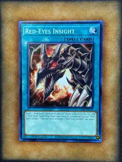 Yugioh Red-Eyes Insight LDS1-EN019 Common 1st Ed NM - Image 1