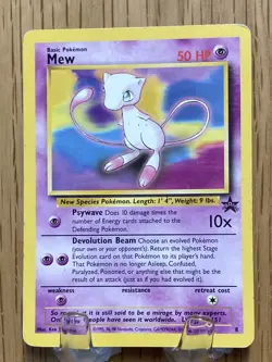 Pokemon TCG Mew No.8 Black Star Promo Card - Image 1