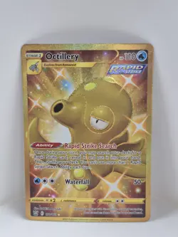 Octillery Gold Secret Rare Pokemon TCG Battle Styles 178/163 Card ⭐⭐ - Image 1