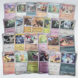 Lot of 25 Pokeball Holo Pattern Pokemon Cards From Black Bolt White Flare All NM - Image 1