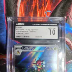 ✨✨ CGC 10 Ledian 103/102 AR Stellar Miracle sv7 Japanese Pokemon Card - Image 2