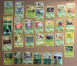 Grass Pokemon Card Collection With Bulbasaur And Seedot - Image 1