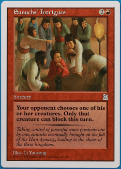 Eunuchs' Intrigues Portal Three Kingdoms NM Red Uncommon CARD (494652) ABUGames - Image 1