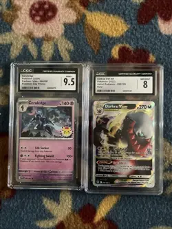 2024 Pokemon Day Stamp, Grade 9.5, Plus Bonus Card Cgc 8 Darkraii Vstar - Image 5