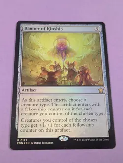 MTG Magic: Foundations: Promos: Banner of Kinship #0127 Rare - NM - Image 1