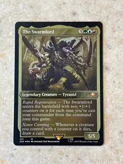 MTG NM The Swarmlord Thick Stock Foil [Warhammer 40k] - Image 1