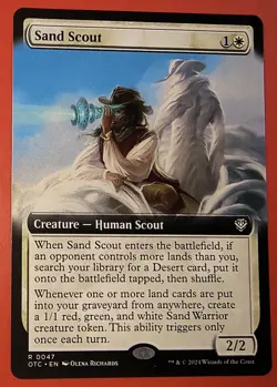 Sand Scout - Extended Art R MTG Commander: Outlaws of Thunder Junction M/NM #47 - Image 1