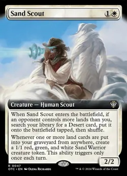 Sand Scout Extended Art Regular - Outlaws Of Thunder Junction Commander MTG-NM - Image 1