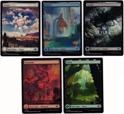 MTG Outlaws of Thunder Junction Set of Full Art Lands Foil (Common) - Image 2