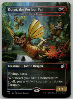 Dorat, the Perfect Pet - Sprite Dragon U Ikoria: Lair of Behemoths 382 NM - Image 1