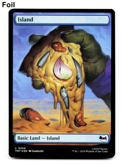 x4 Island (Foil) 0254 TMT [Teenage Mutant Ninja Turtles] TMNT MTG - PLAYSET 💧 - Image 2