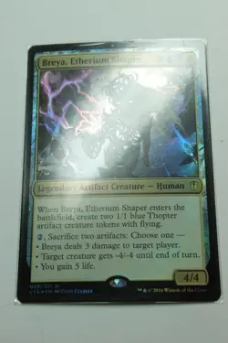 MTG Breya Etherium Shaper x1-Foil -Commander 2016-Lightly Played - Image 1
