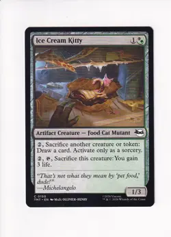 MAGIC THE GATHERING MTG TEENAGE MUTANT NINJA TURTLES ICE CREAM KITTY (#1) - Image 1