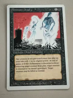 Animate Dead - MTG - REVISED (3rd) - ENGLISCH - ©1994 NM/EX - Image 1