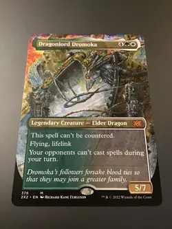 MTG Double Masters #376 Dragonlord Dromoka Borderless NM - Image 1