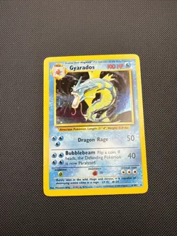 Pokemon Gyrados Holo Rare TCG Card 6/102 Base Set LP - Image 1