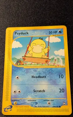 Pokemon AQUAPOLIS - #104/147 Psyduck - Nonholo - ENG - Near Mint/Mint - Image 4