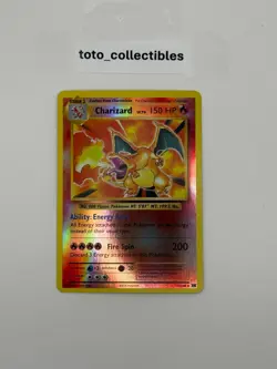 2016 POKEMON XY CHARIZARD LV.76 #11 EVOLUTIONS REVERSE HOLO 11/108 LP - Image 1