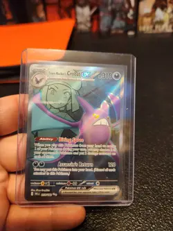 Pokemon Team Rocket's Crobat EX 217/182 Destined Rivals Ultra Rare Holo 310 HP - Image 1