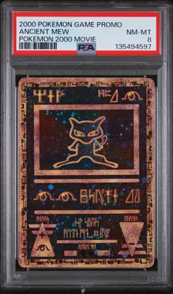 2000 POKEMON GAME MOVIE POKEMON 2000 MOVIE ANCIENT MEW PSA 8 - Image 1