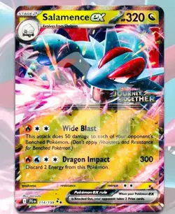 Salamence ex 114/159 Journey Stamp Exclusive Promo Near Mint Pokemon - Image 1