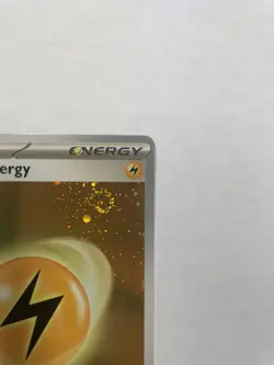 Pokemon Lightning Energy Cosmos Holo SVE 004 MEW 151 NM 1 SWIRL - Image 3