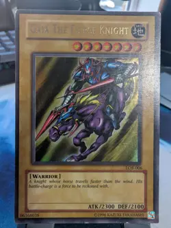 YuGiOh! Gai The Fierce Knight LOB-006 Super Rare Unlimited (not 25th edition)* - Image 1