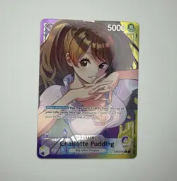One Piece TCG Charlotte Pudding OP08-058 Alt Art Leader Two Legends English - Image 1
