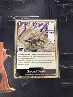 Ground Death OP14-096 The Azure Sea's Seven Foil English One Piece - Image 1