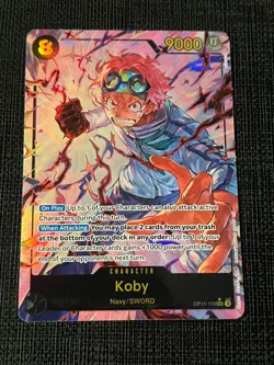 Koby (Alt Art) SEC OP11-119 SEC Fist of Divine Speed One Piece TCG English NM - Image 1