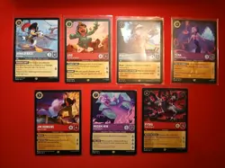 Disney Lorcana Legendary Lot of 7 Cards - Image 1