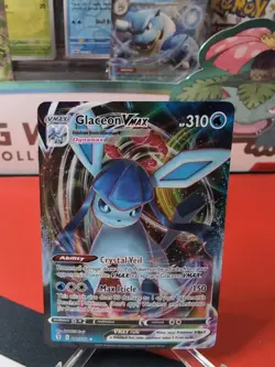 Glaceon VMAX - 041/203 - Pokemon Evolving Skies Sword Shield Ultra Rare Card NM - Image 1