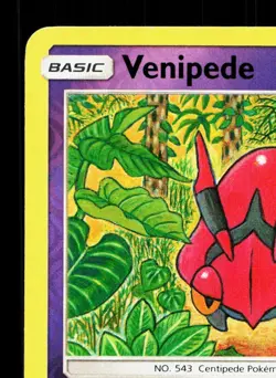 Venipede 56/147 Burning Shadows LP Reverse Holo Pokemon Card TCG - Image 2