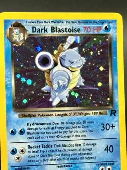 Dark Blastoise Holo Rare Team Rocket 3/82 Pokemon Card - WOTC 1999 - Image 2