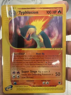 Pokemon Typhlosion TCG Expedition Card 65/165 Regular Common Rare - Image 1
