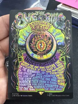 The One Ring Foil Borderless Poster Lord Of The Rings MTG NM Mint Magic LOTR - Image 1