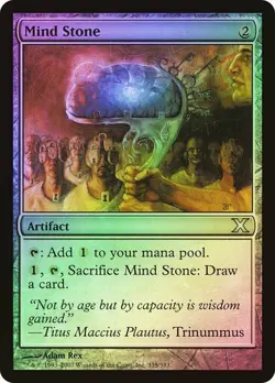 10th Edition MTG Foil Mind Stone Magic - Image 1