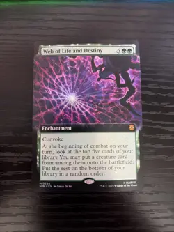 Web of Life and Destiny (Extended Art) (FOIL) ✅ Spiderman ✅ Magic (mtg) - Image 1